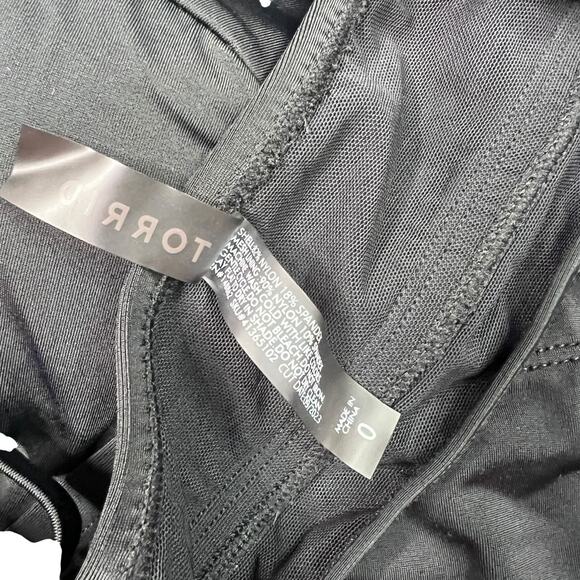 Torrid Strappy Lace Up Lattice High Rise Bikini Swimsuit Black Top 0, Bottom 2X - Picture 8 of 13